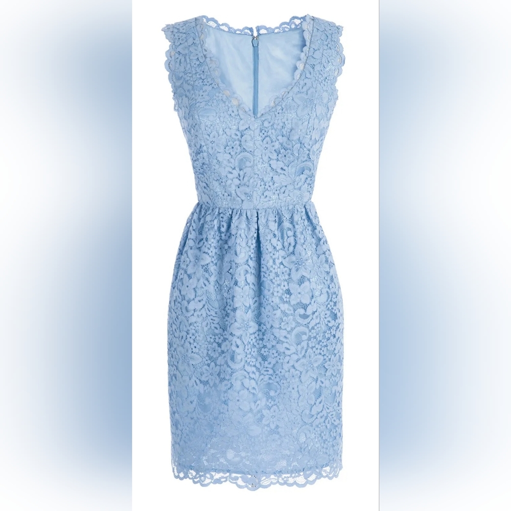 Size 4 Shoshanna periwinkle lace dress